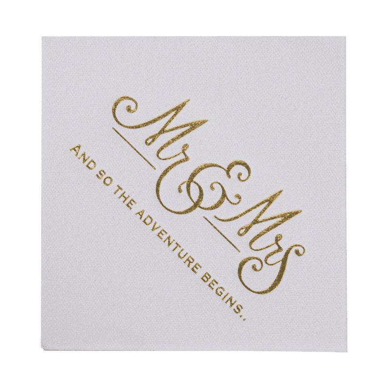 25x25 Svært absorberende airlaid papir servietter med varm stempling SJ1401