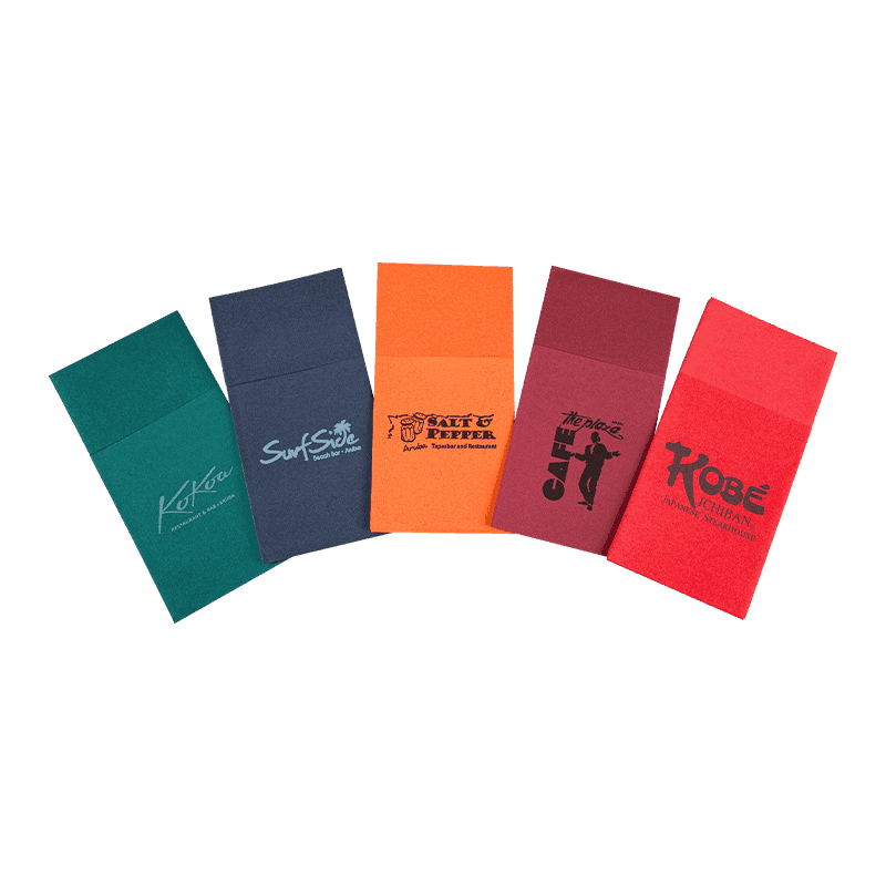 Hvordan øker bestikklommefunksjonen verdien av fargede airlaid-servietter med lomme?