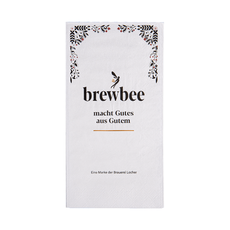 40x40 Myk og glatt trykt middagsservietter 3Ply SJ3202